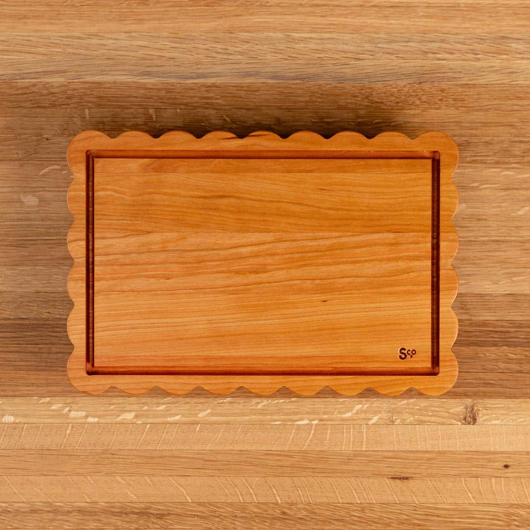 Cherry Scalloped Serving Board