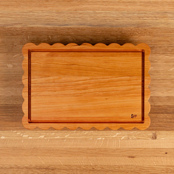 Cherry Scalloped Serving Board