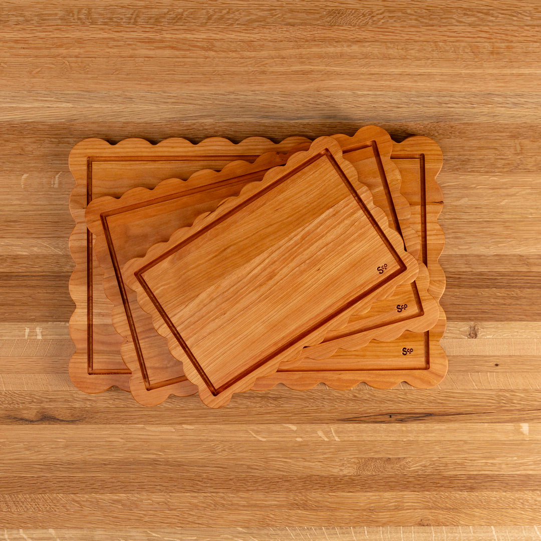 Cherry Scalloped Serving Board
