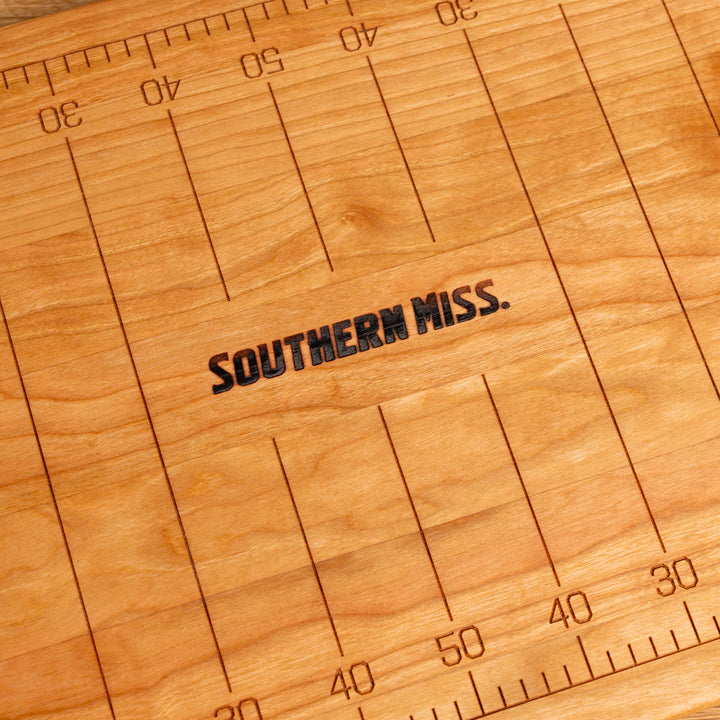 Cherry Southern Miss Football Field Serving Board
