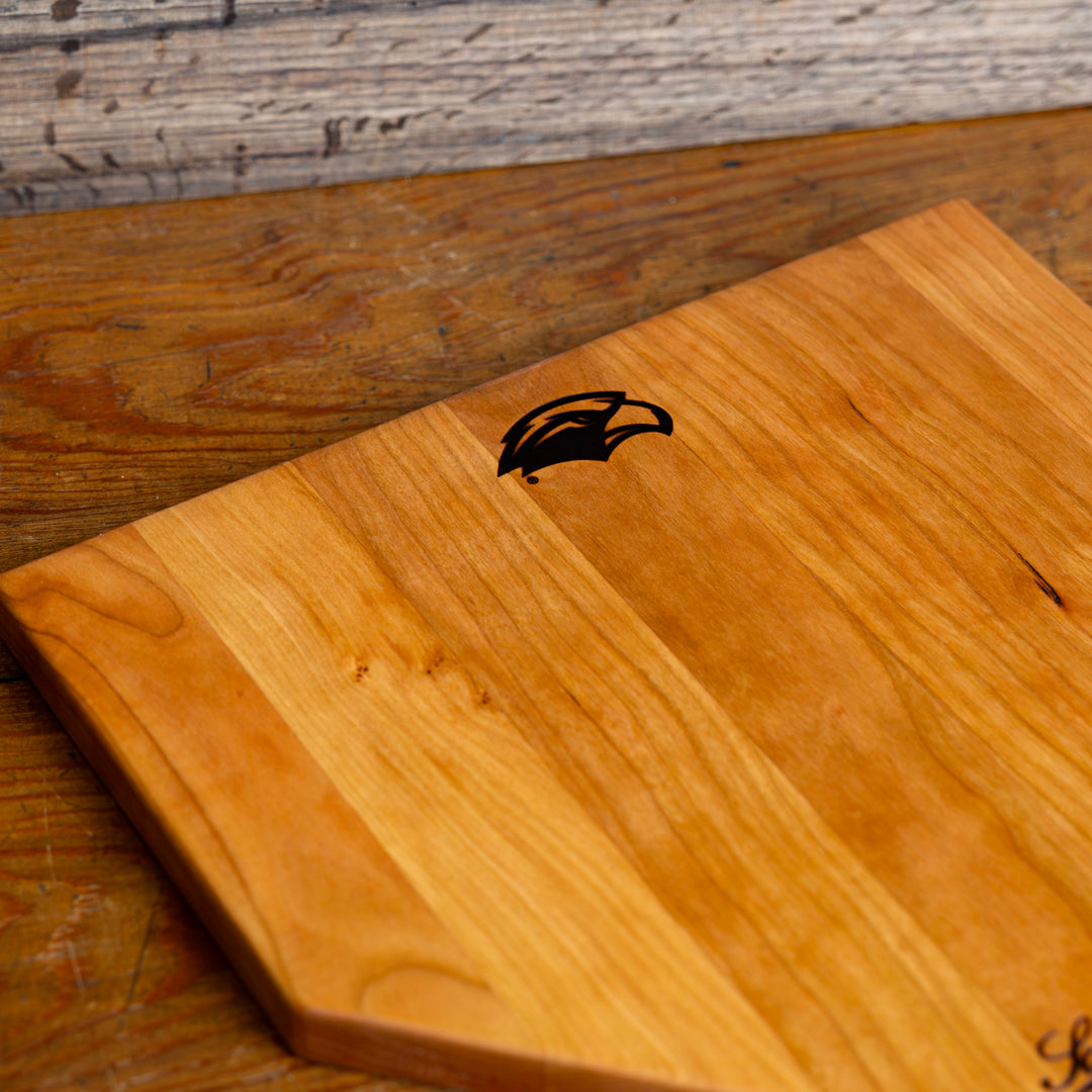 Cherry Southern Miss Home Plate Serving Board