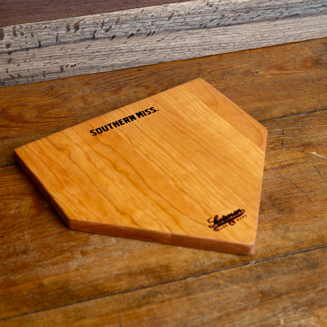 Cherry Southern Miss Home Plate Serving Board