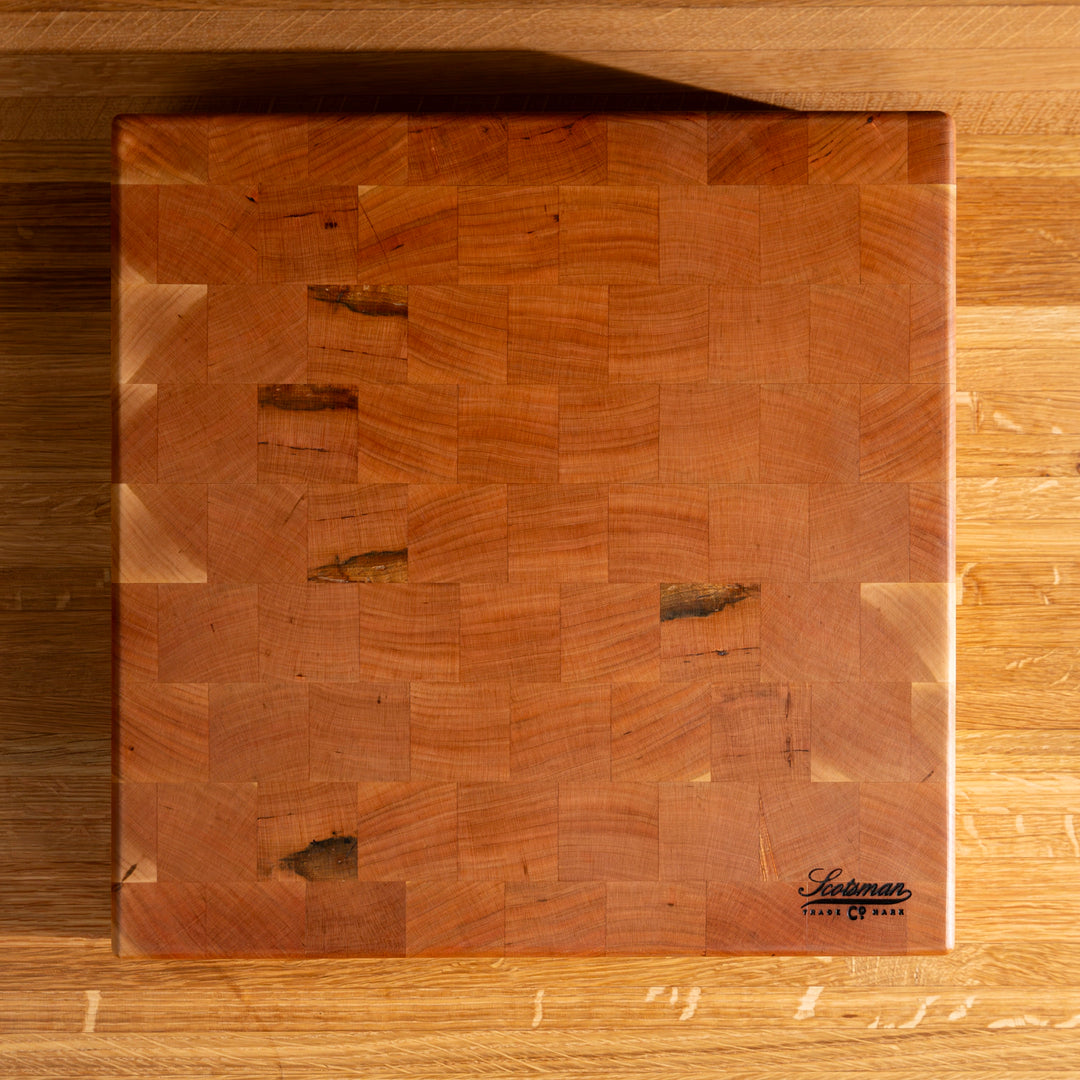Butcher Block Square Cherry End Grain Square Butcher Block – Laurel Mercantile