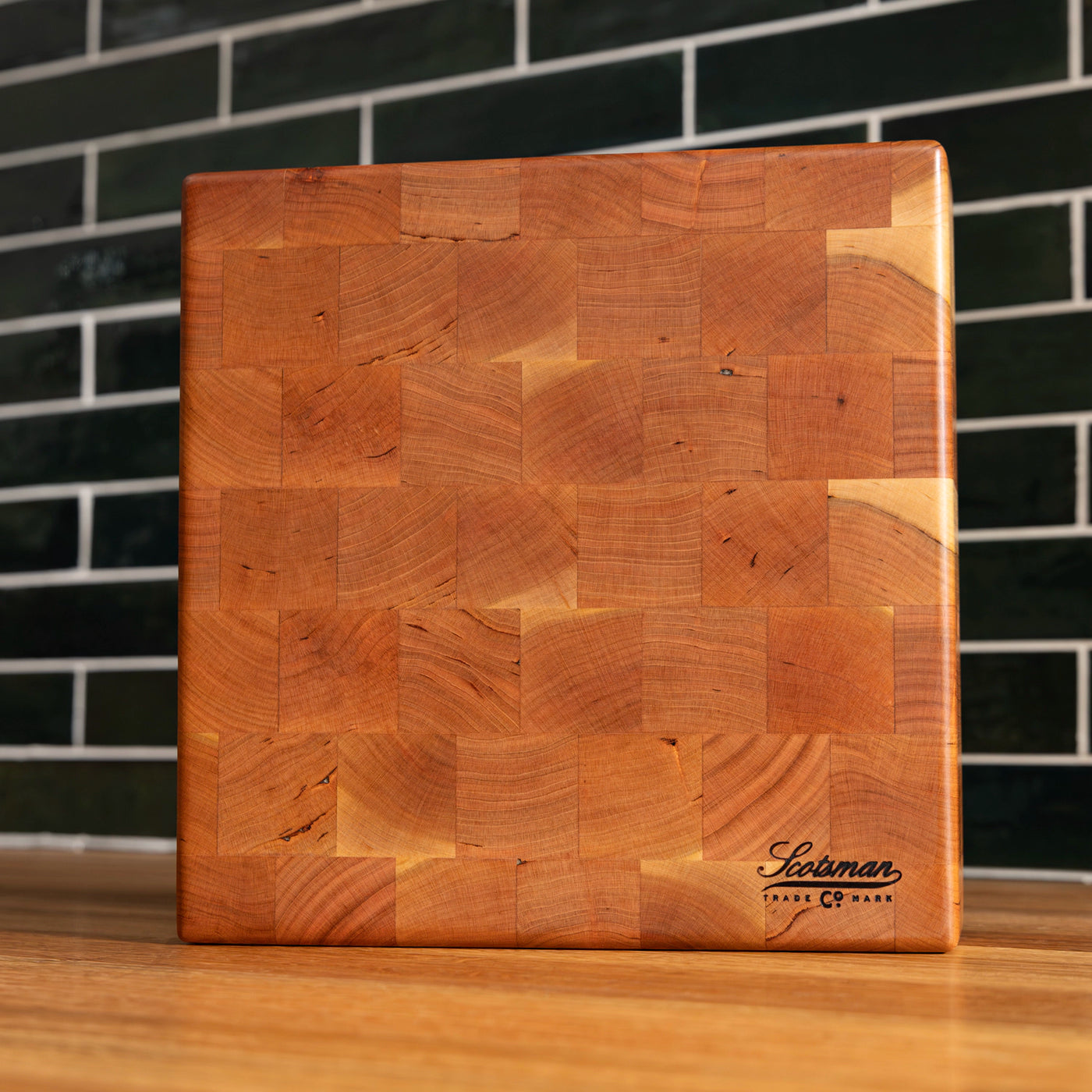 Butcher Block Square Cherry End Grain Square Butcher Block – Laurel Mercantile