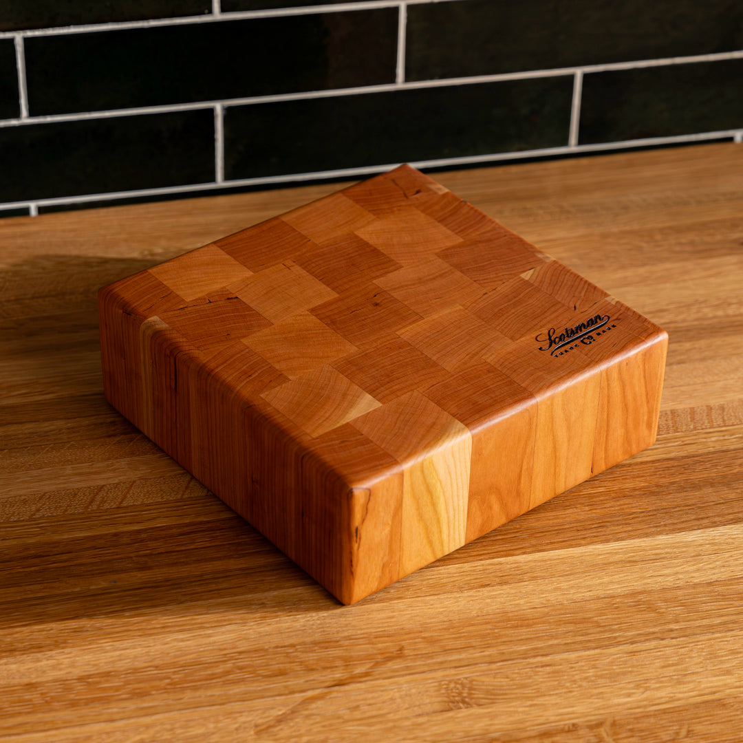 Butcher Block Square Cherry End Grain Square Butcher Block – Laurel Mercantile