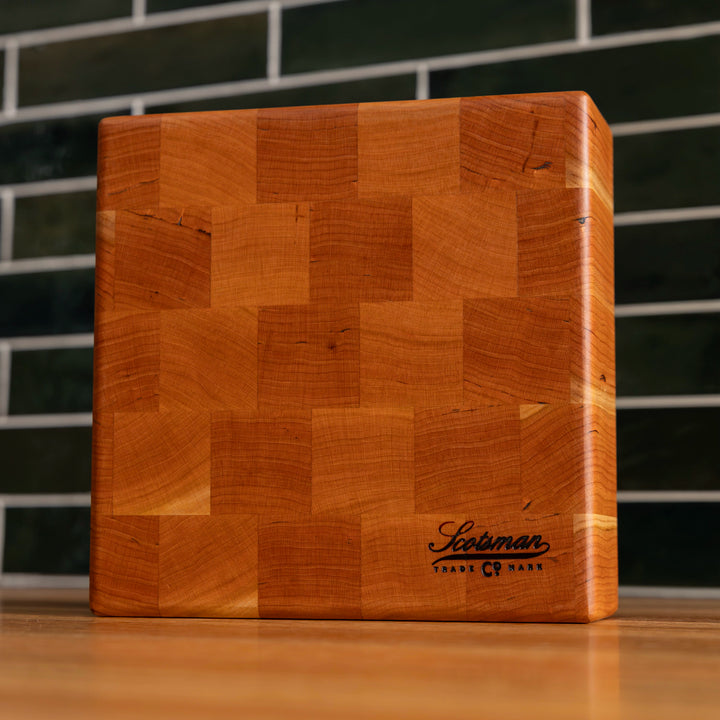 Butcher Block Square Cherry End Grain Square Butcher Block – Laurel Mercantile
