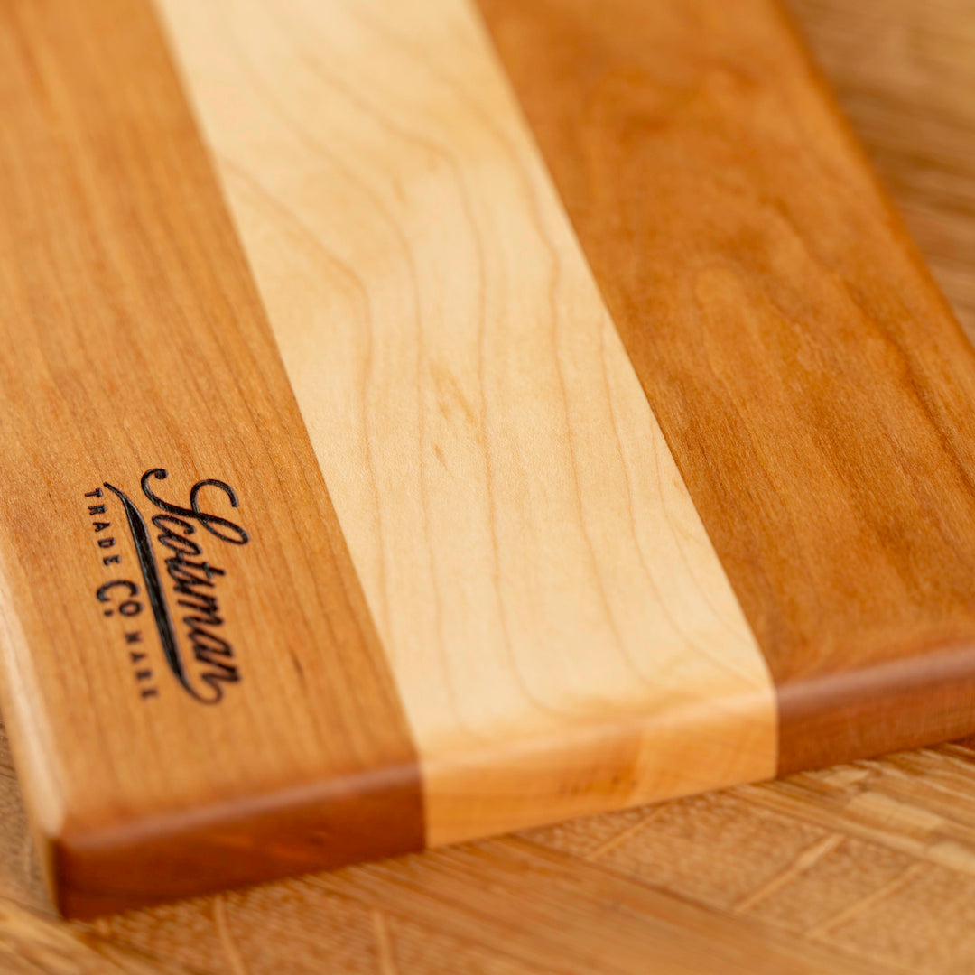 Cherry and Maple Serving Board