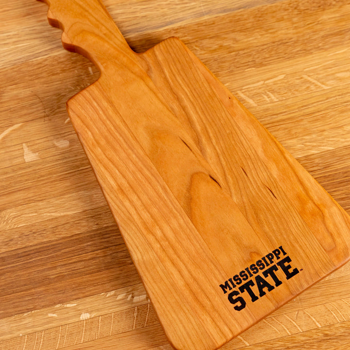 Cherry Cowbell Serving Board | Mississippi State Stacked