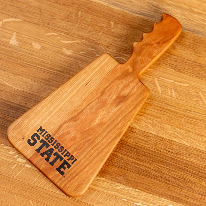Cherry Cowbell Serving Board | Mississippi State Stacked