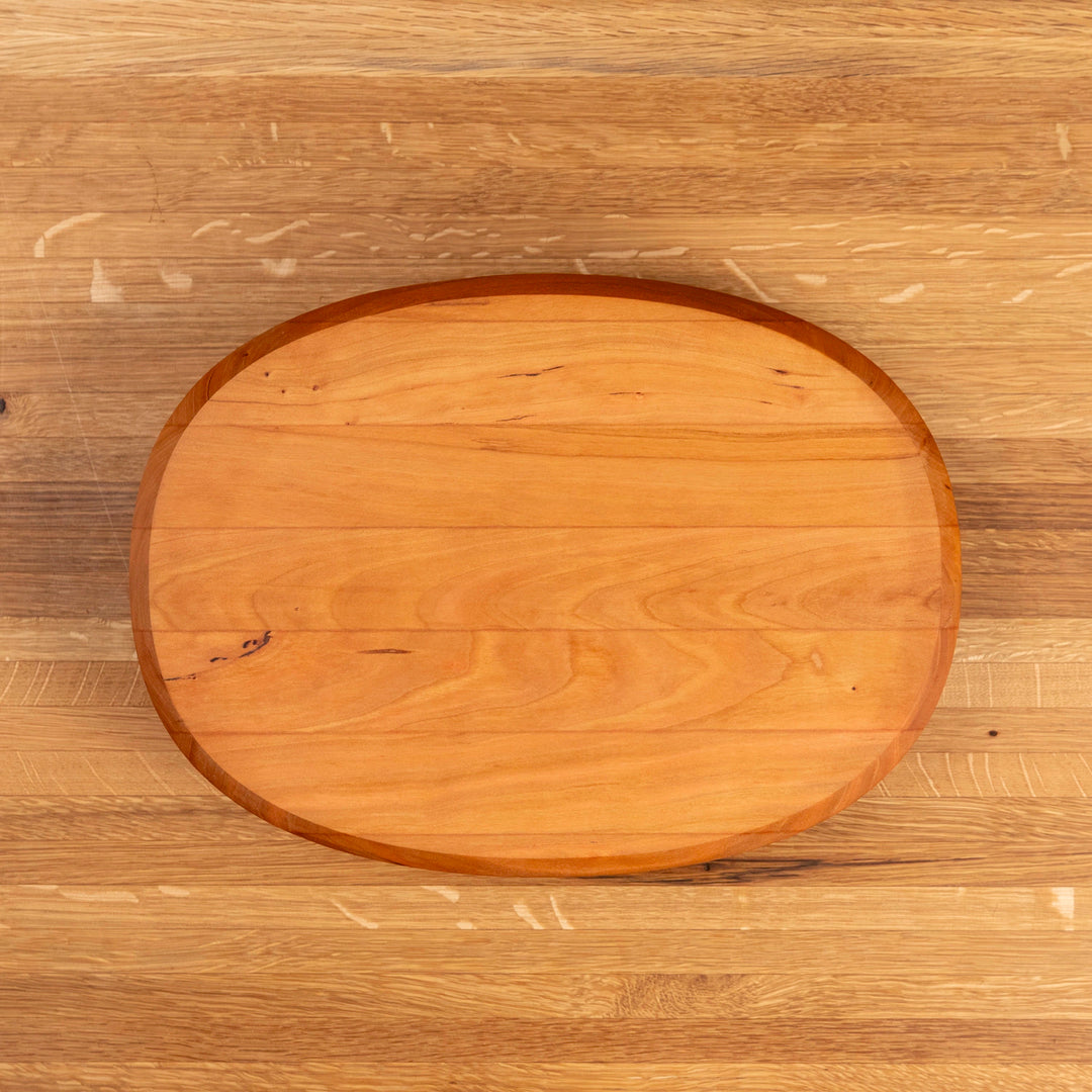 Cherry Oval Serving Board with Juice Groove