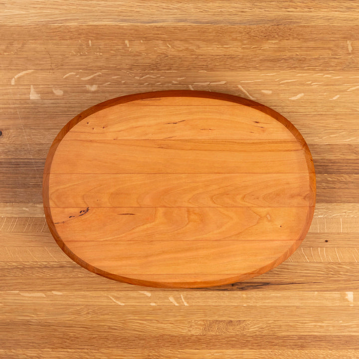 Cherry Oval Serving Board with Juice Groove