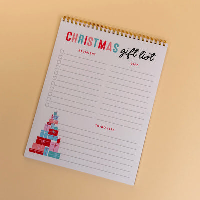 Christmas Gift List Notebook
