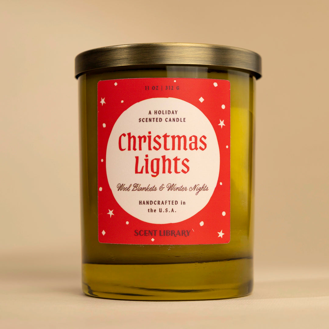 Christmas Lights Candle