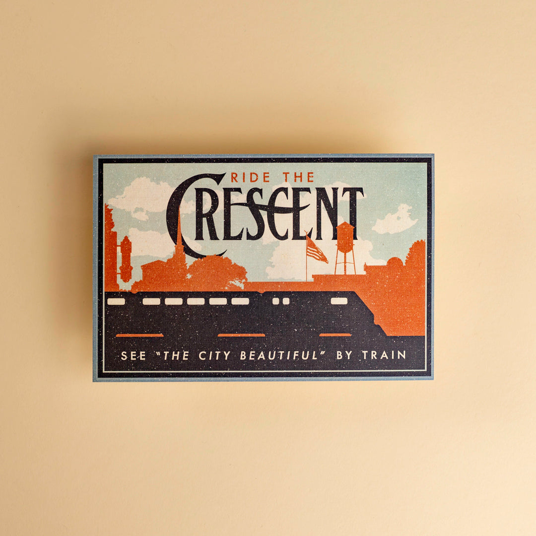 Crescent Line Laurel Postcard Souvenir