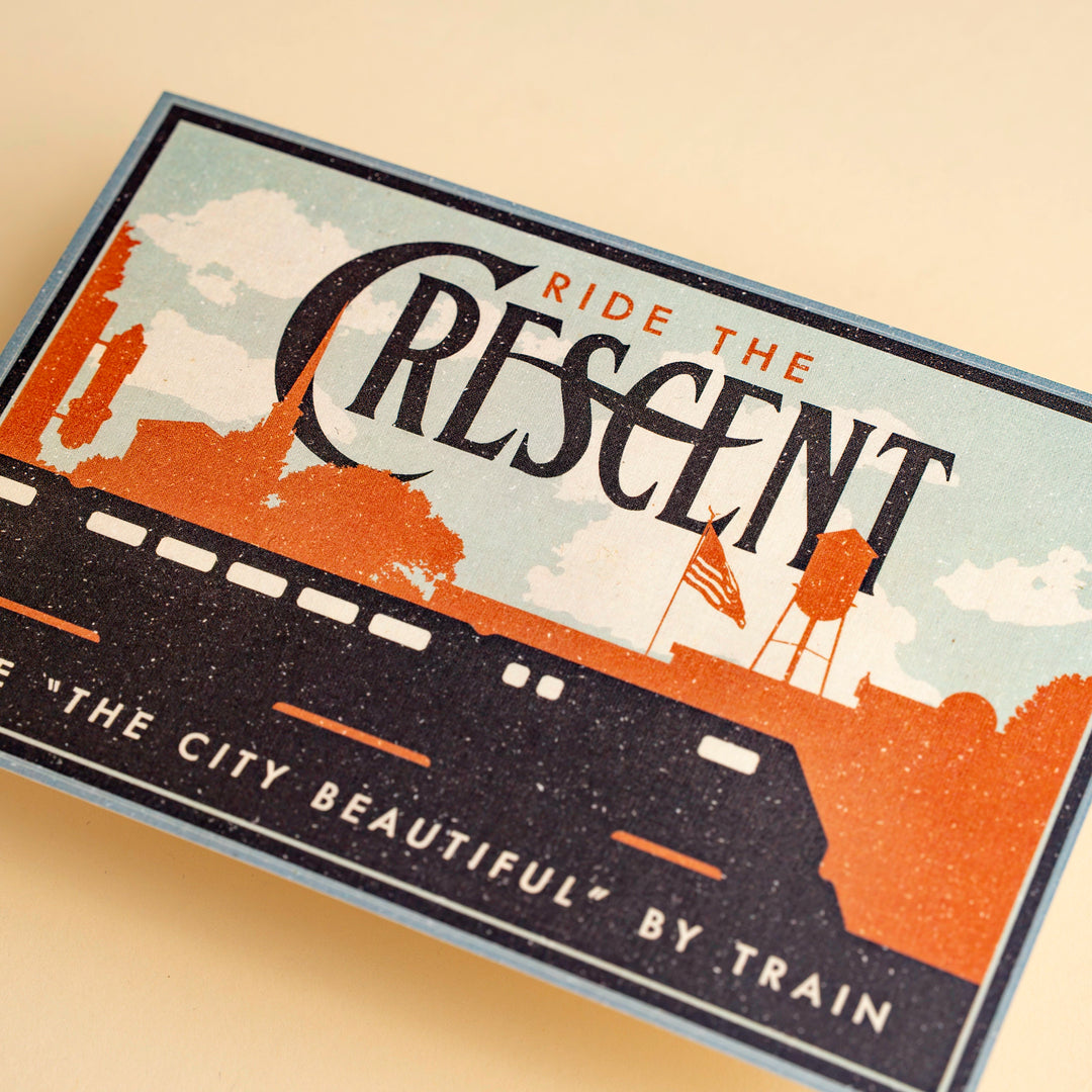 Crescent Line Laurel Postcard Souvenir
