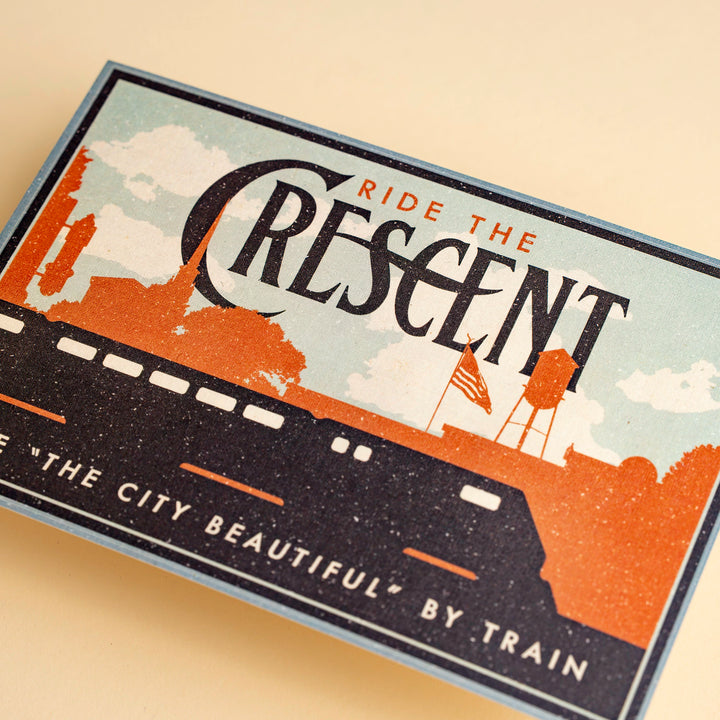 Crescent Line Laurel Postcard Souvenir