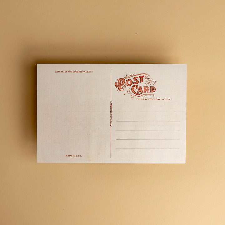 Crescent Line Laurel Postcard Souvenir