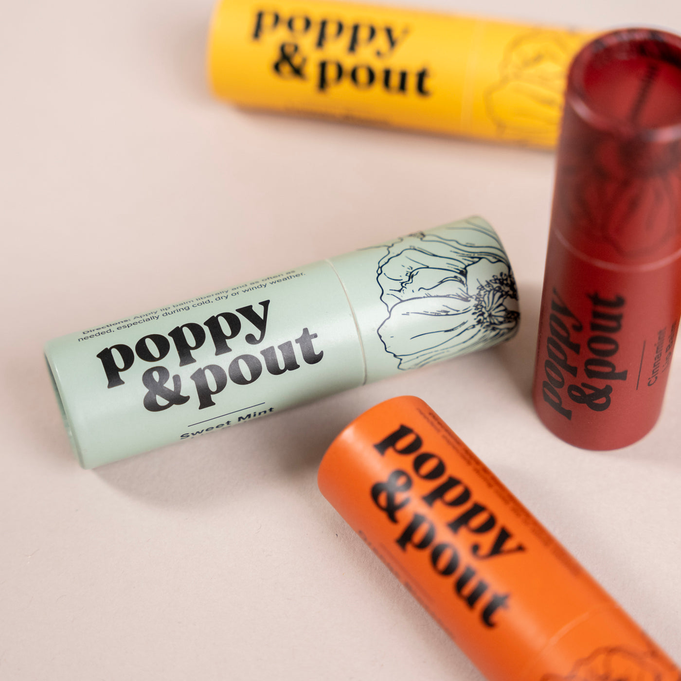 Poppy & Pout Sweet Mint Lip Balm