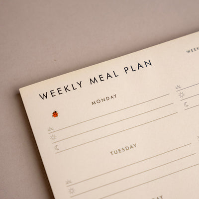 Rifle Paper Co. Strawberry Fields Meal Planner Notepad