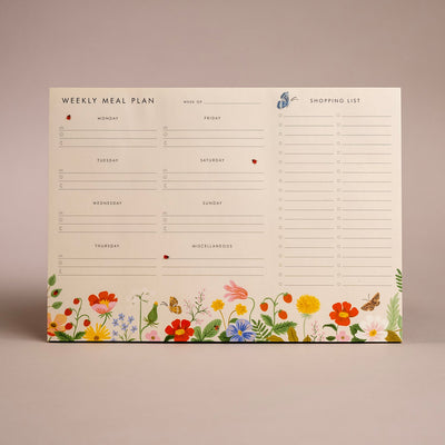 Rifle Paper Co. Strawberry Fields Meal Planner Notepad