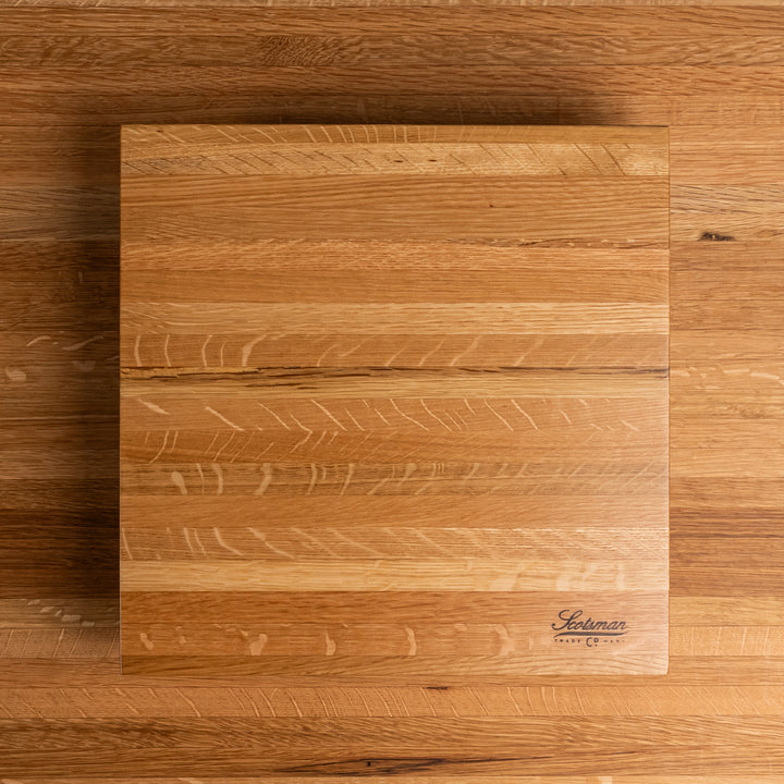 White Oak Square Cake Stand