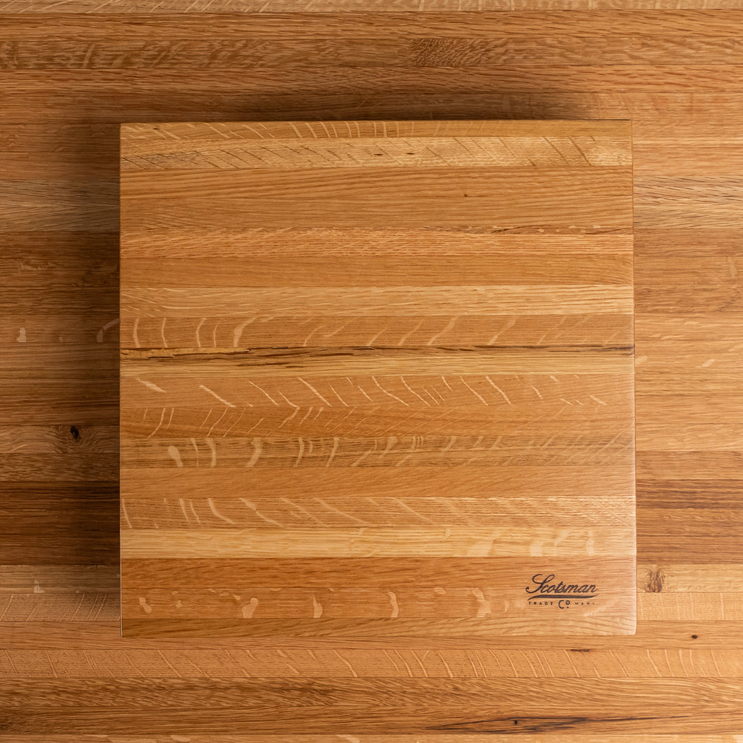 White Oak Square Cake Stand