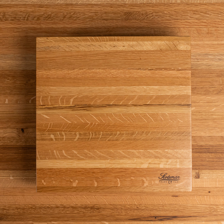 White Oak Square Cake Stand