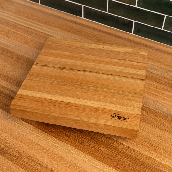 White Oak Square Cake Stand