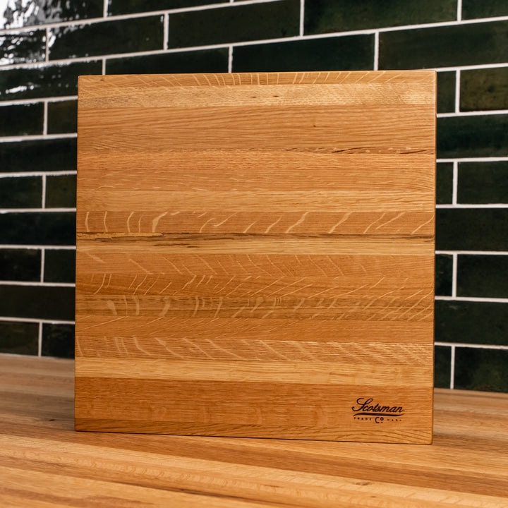 White Oak Square Cake Stand