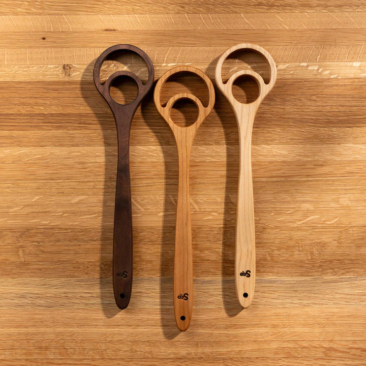 Wooden Dough Whisk -Double