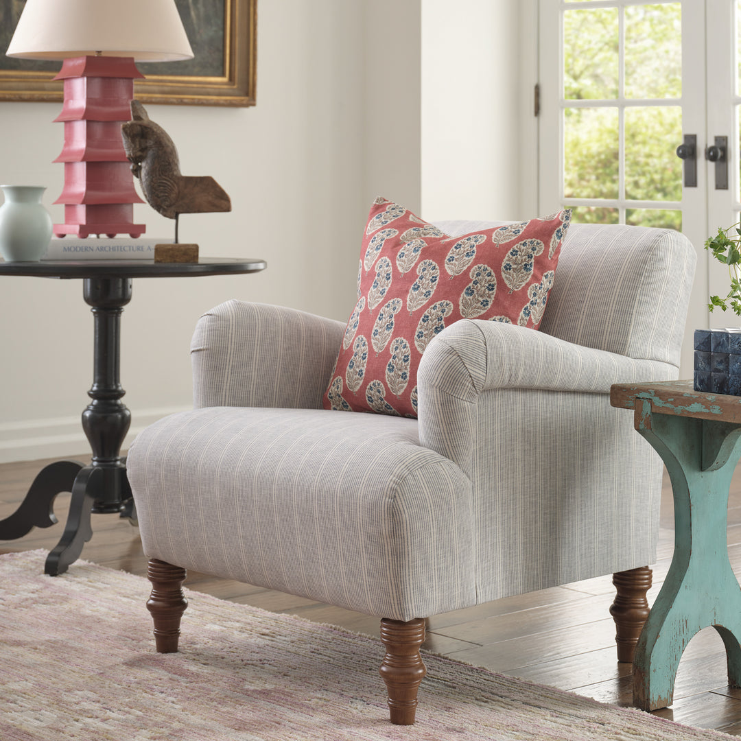 Emerson Chair - Putty Tybee Stripe