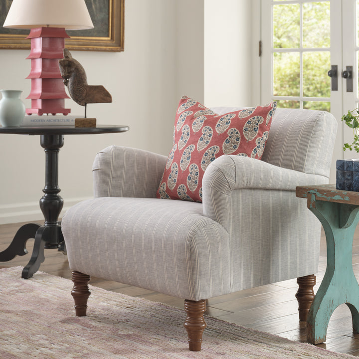 Emerson Chair - Putty Tybee Stripe