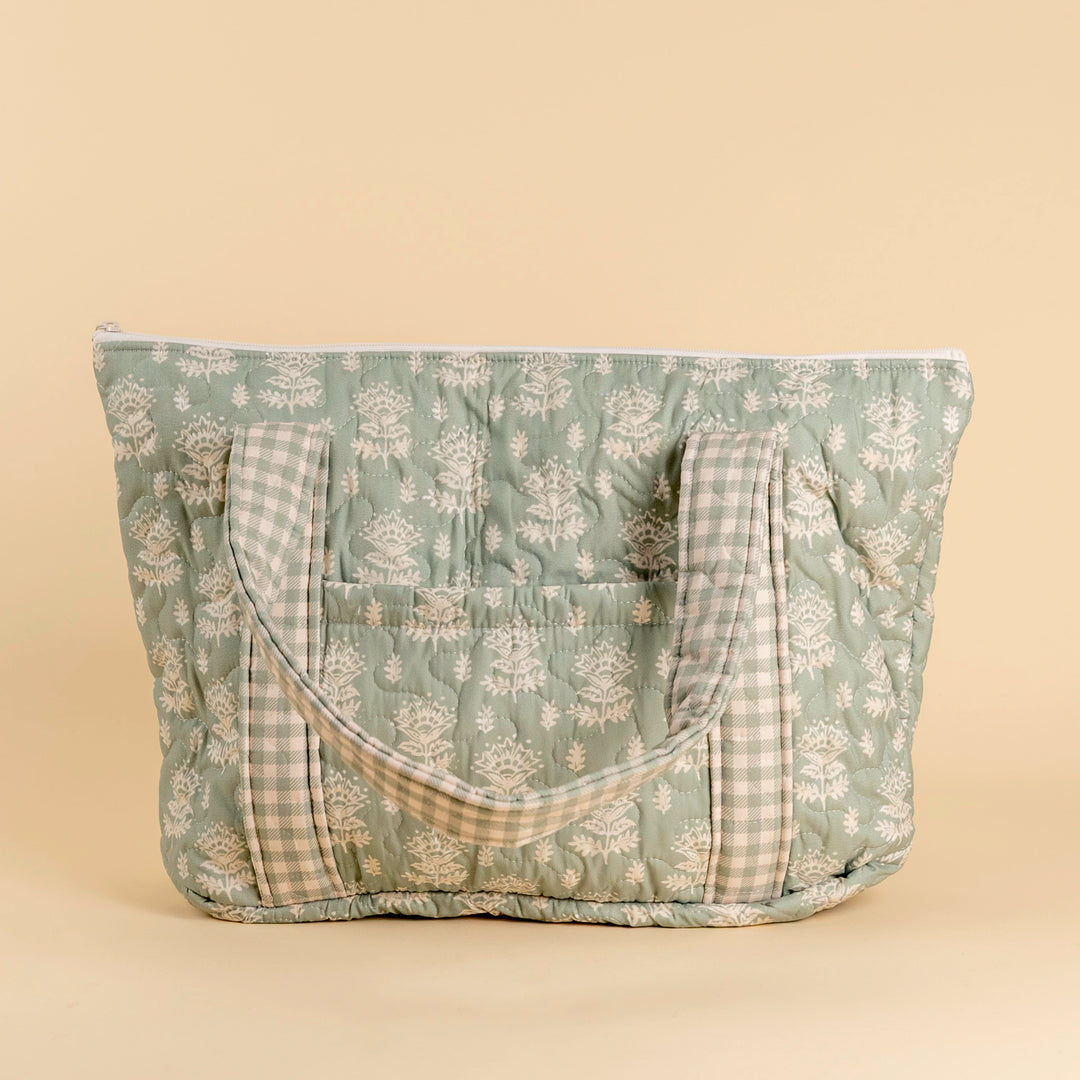 Erin &amp; Ben Co. Clover Sage Zipper Tote Bag