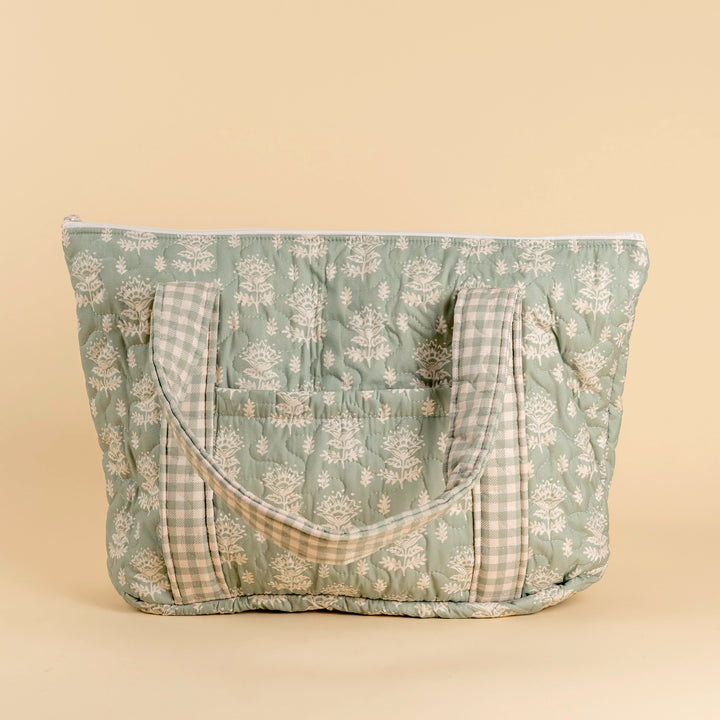 Erin &amp; Ben Co. Clover Sage Zipper Tote Bag