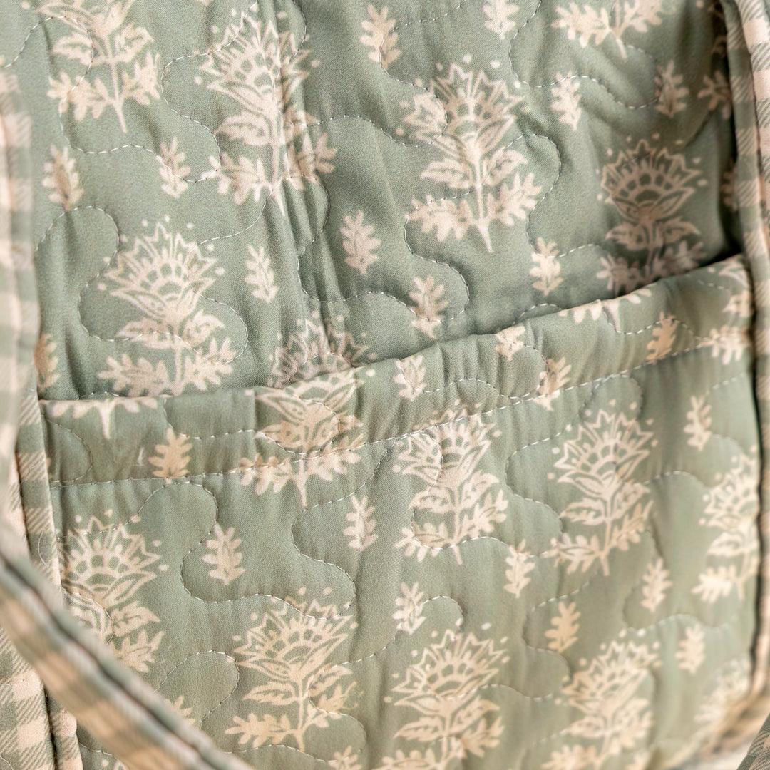 Erin &amp; Ben Co. Clover Sage Zipper Tote Bag