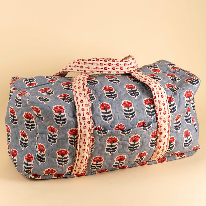 Erin &amp; Ben Co. Sadie Floral Blue Weekender Duffle Bag