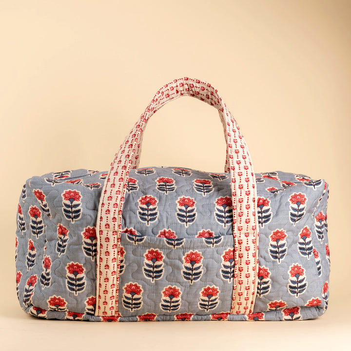 Erin &amp; Ben Co. Sadie Floral Blue Weekender Duffle Bag