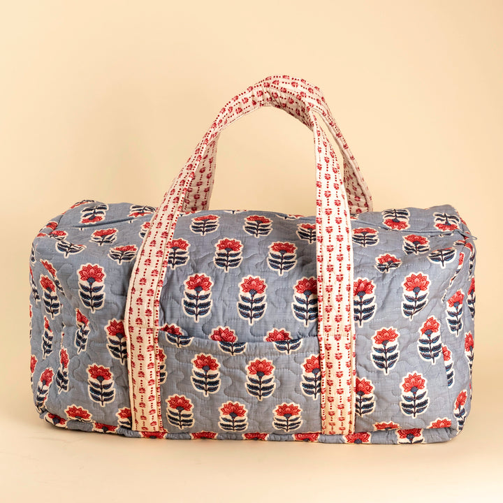 Erin &amp; Ben Co. Sadie Floral Blue Weekender Duffle Bag