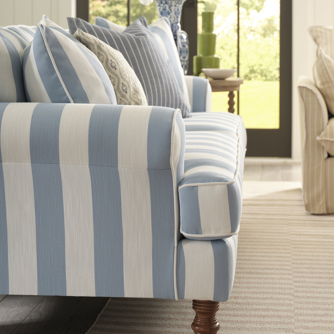 Faulkner Sofa - Cloud Cabana Stripe