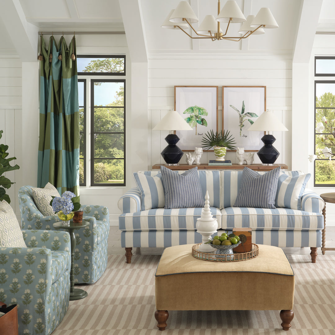 Faulkner Sofa - Cloud Cabana Stripe