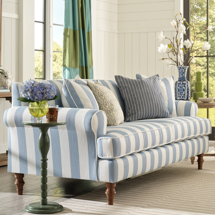 Faulkner Sofa - Cloud Cabana Stripe