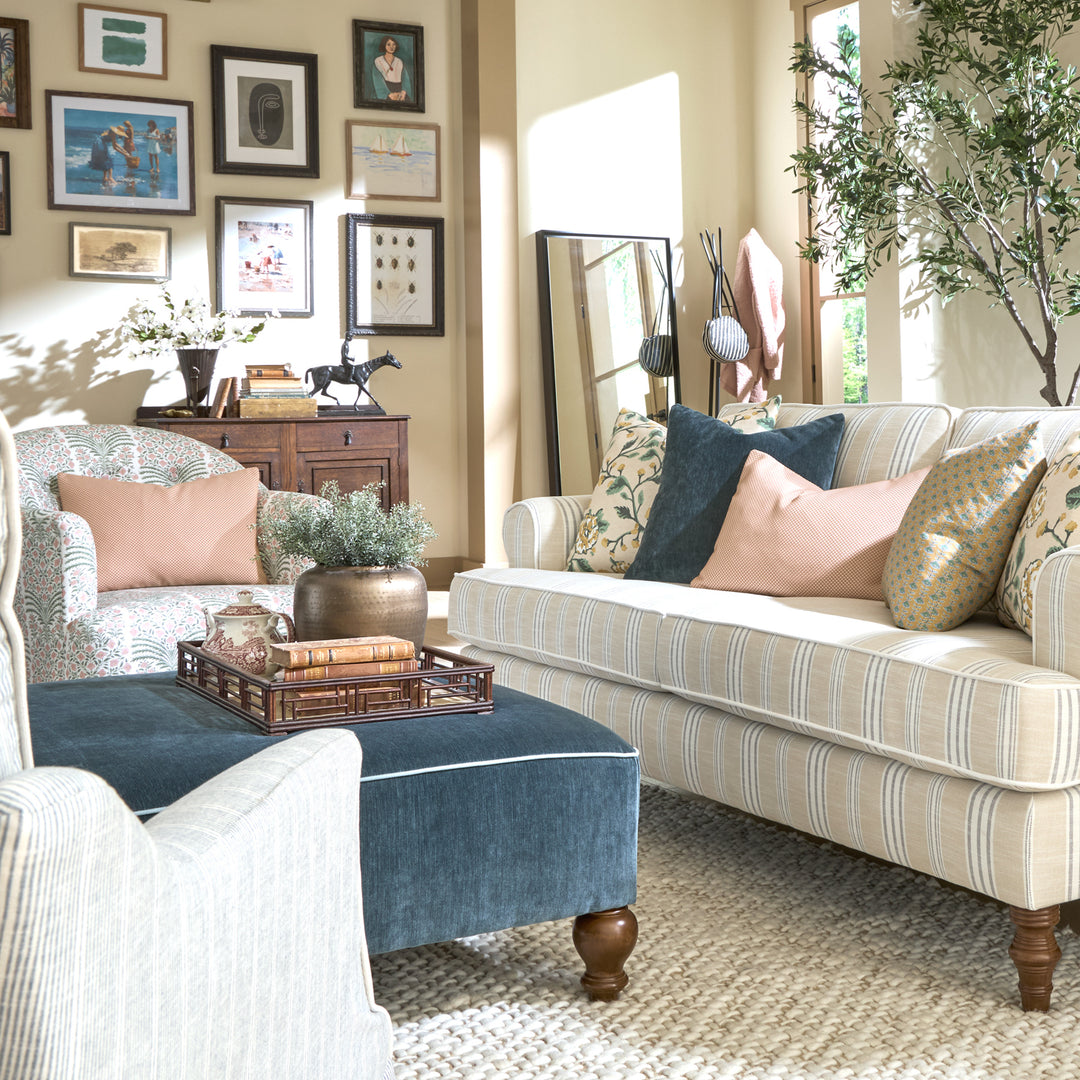 Faulkner Sofa - Twine Sundae Stripe