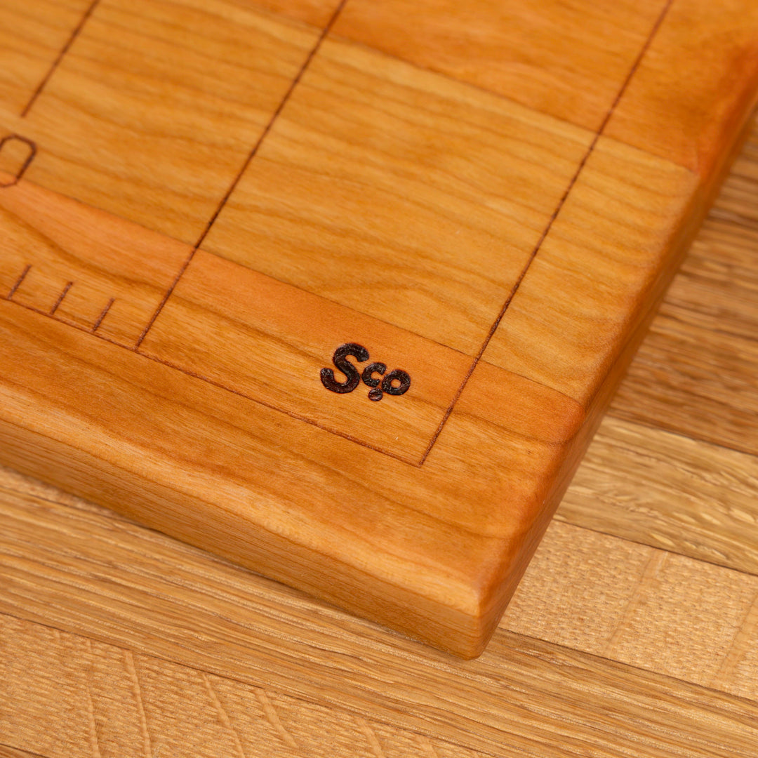 Cherry Southern Miss Football Field Serving Board