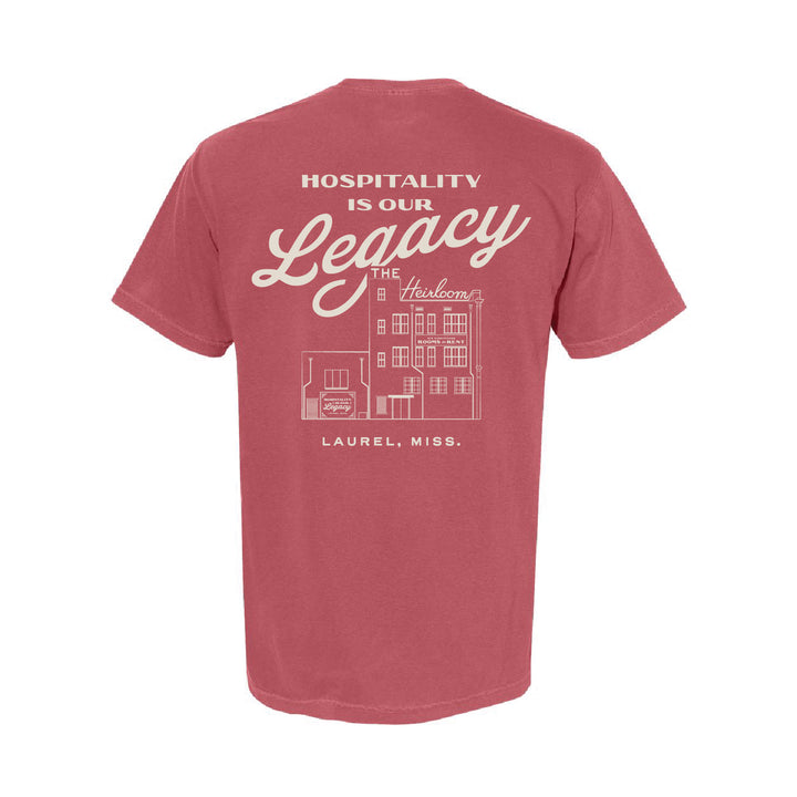 Hospitality is Our Legacy Crimson T-Shirt