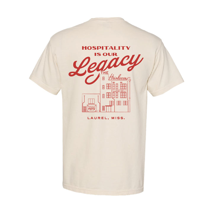 Hospitality is Our Legacy Ivory T-Shirt