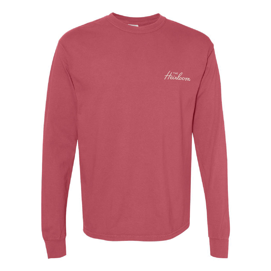 Hospitality is Our Legacy Crimson Long Sleeve T-Shirt