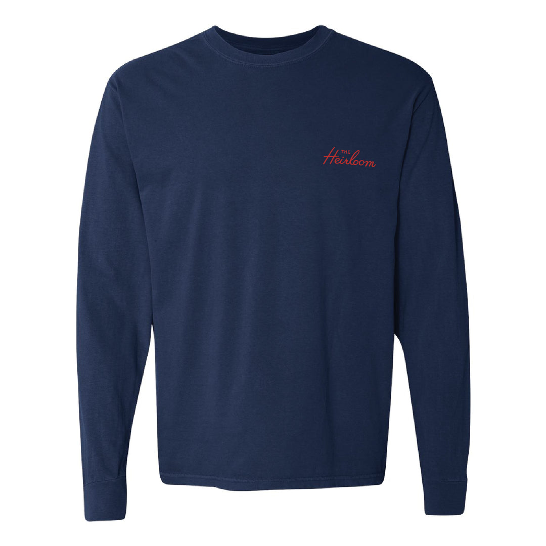 Hospitality is Our Legacy Navy Long Sleeve T-Shirt