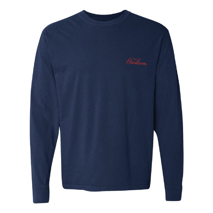 Hospitality is Our Legacy Navy Long Sleeve T-Shirt