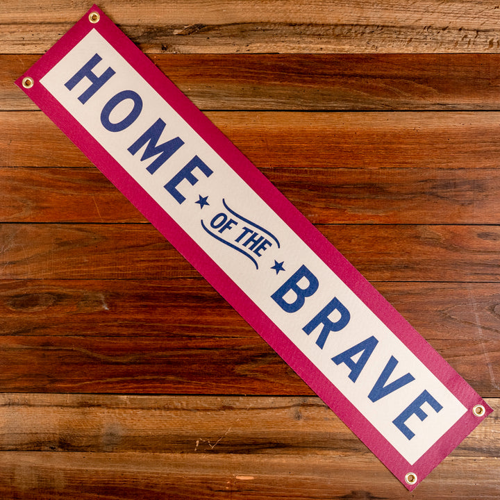 Home of the Brave Felt Banner