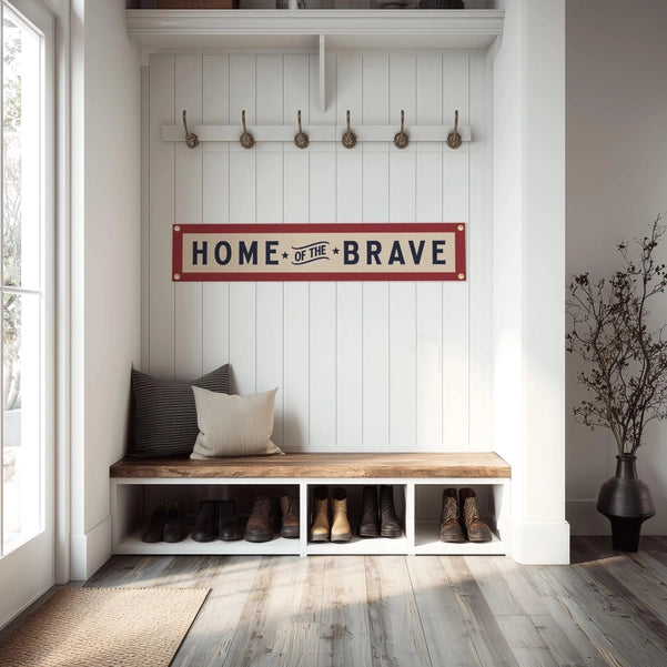 Home of the Brave Felt Banner